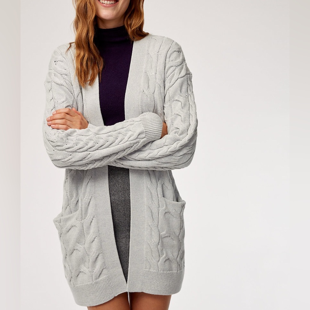 Wilfred Light Gray Knit Sweater